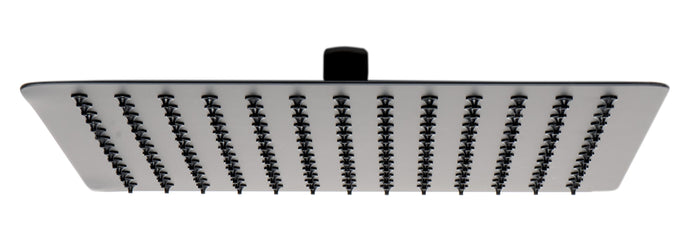 ALFI RAIN12S-BM Matte Black Stainless Steel 12" Square Ultra-Thin Rain Shower Head