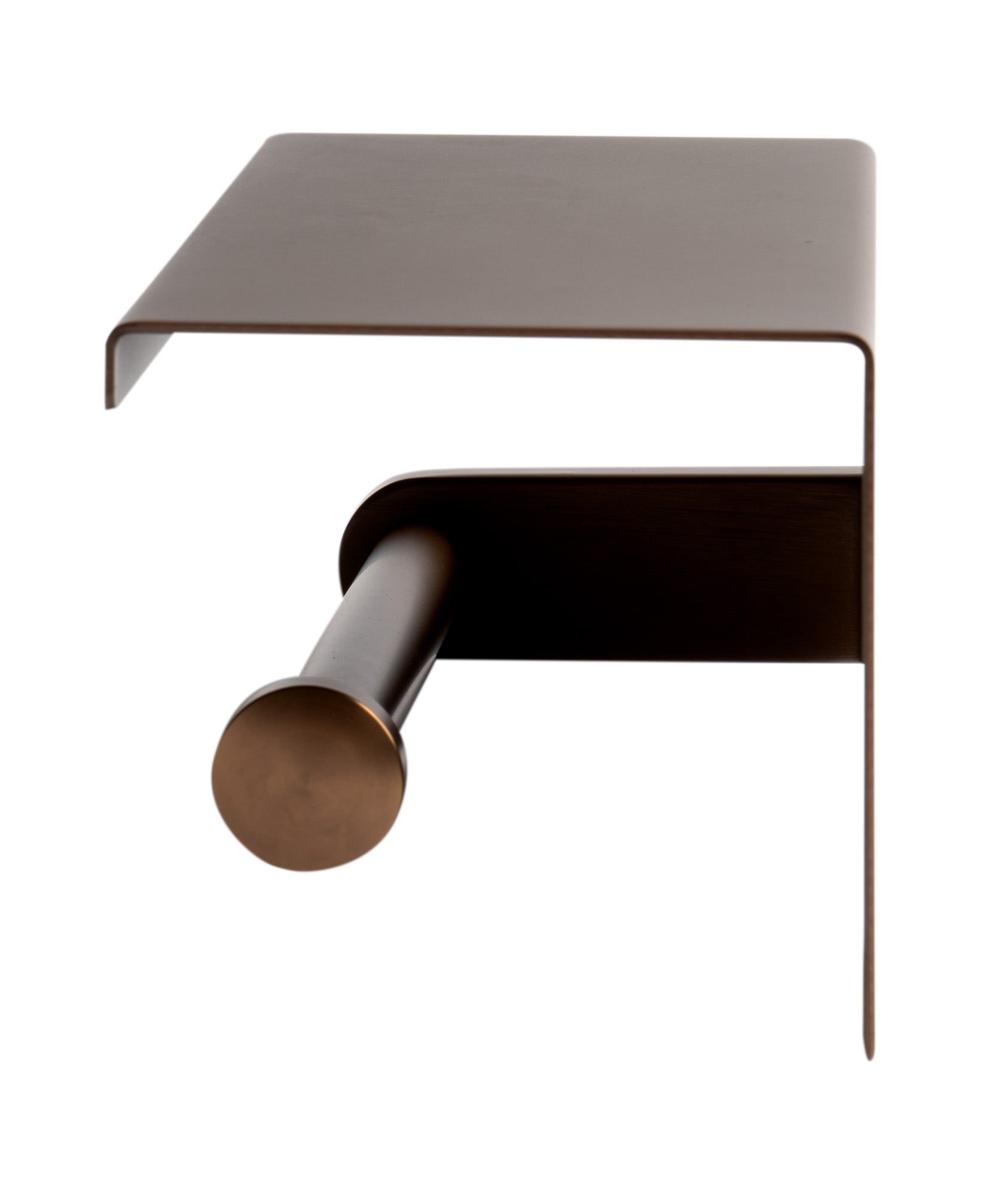 ALFI ABTPP66-BC Brushed Copper PVD Stainless Steel Toilet Paper Holder with Shelf