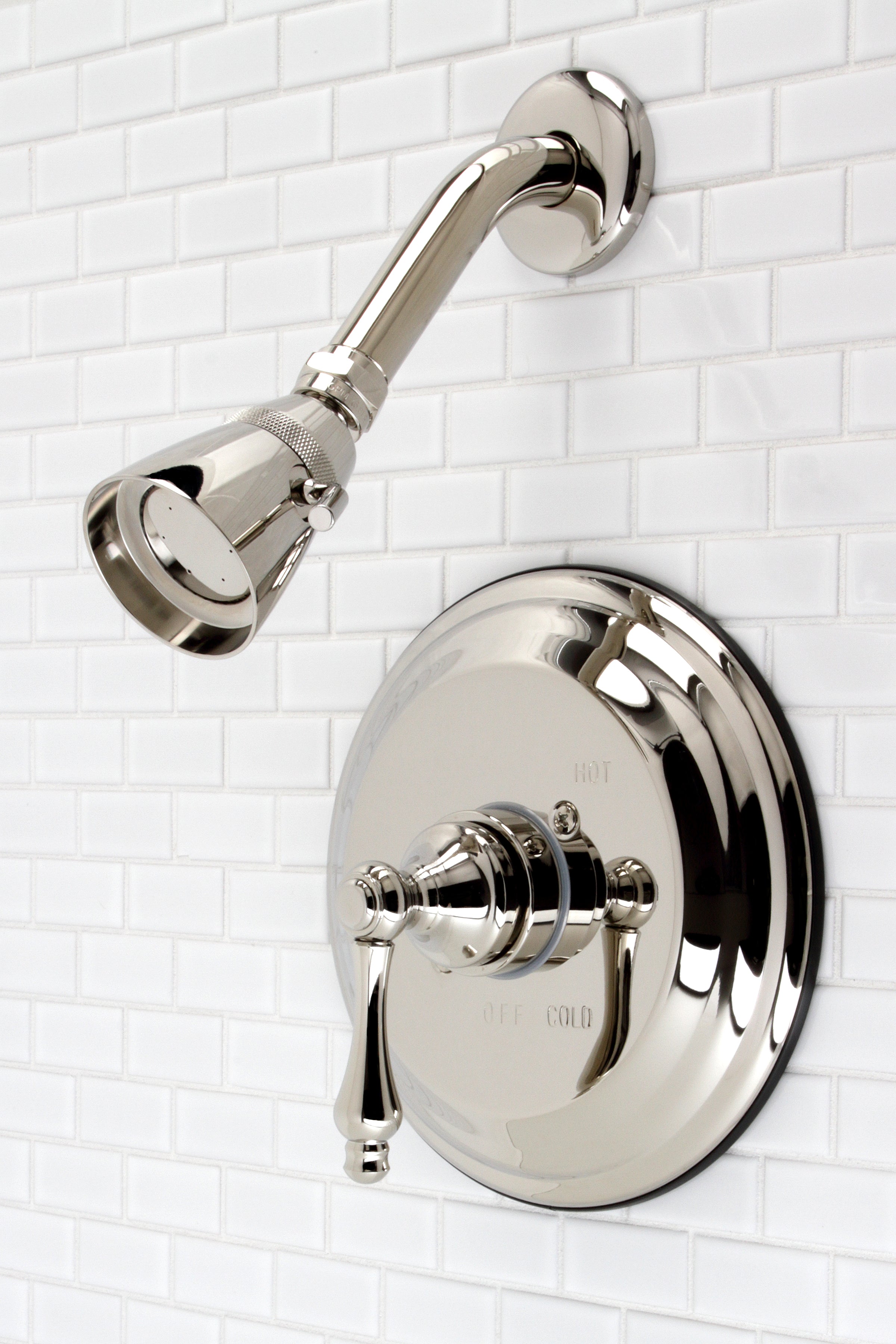 Kingston Brass KB3636ALSO Restoration Single-Handle Pressure Balanced Shower Faucet, Polished Nickel