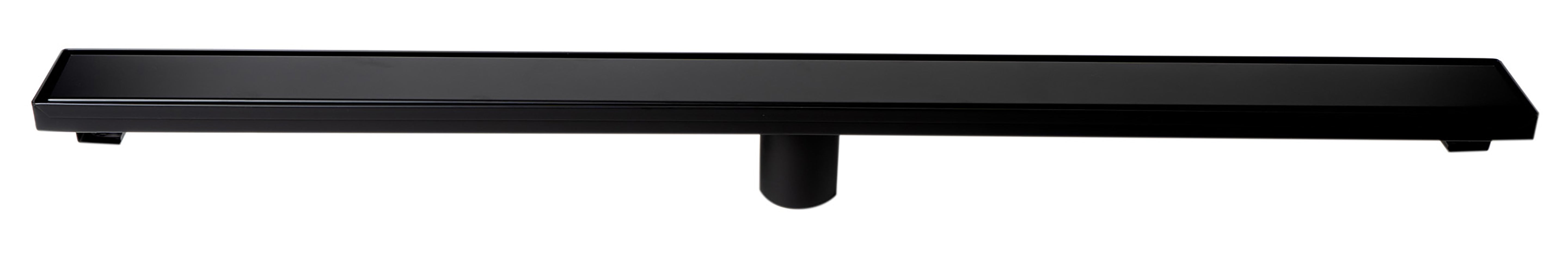 ALFI ABLD36B-BM 36" Black Matte Stainless Steel Linear Shower Drain with Solid Cover