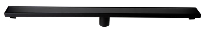 ALFI ABLD36B-BM 36" Black Matte Stainless Steel Linear Shower Drain with Solid Cover