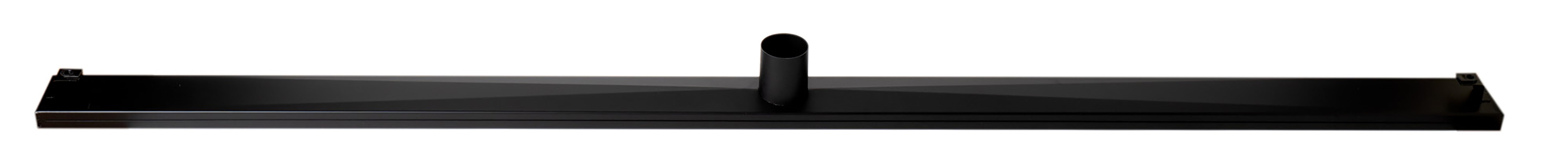 ALFI ABLD59C-BM 59" Black Matte Stainless Steel Linear Shower Drain with Groove Holes