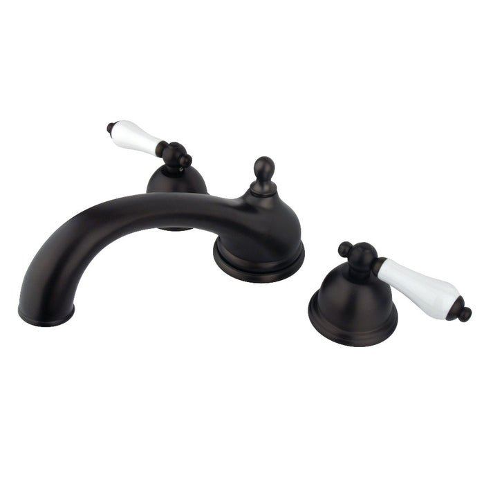 Kingston Brass KS3355PL Vintage Two-Handle Deck Mount Roman Tub Faucet, Oil Rubbed Bronze