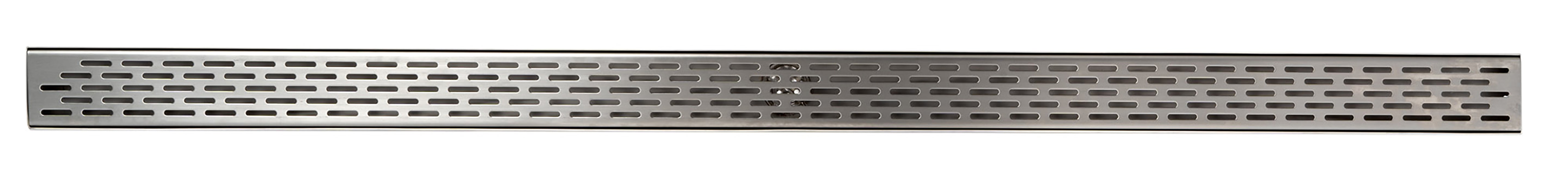 ALFI ABLD59C-BSS 59" Brushed Stainless Steel Linear Shower Drain with Groove Holes