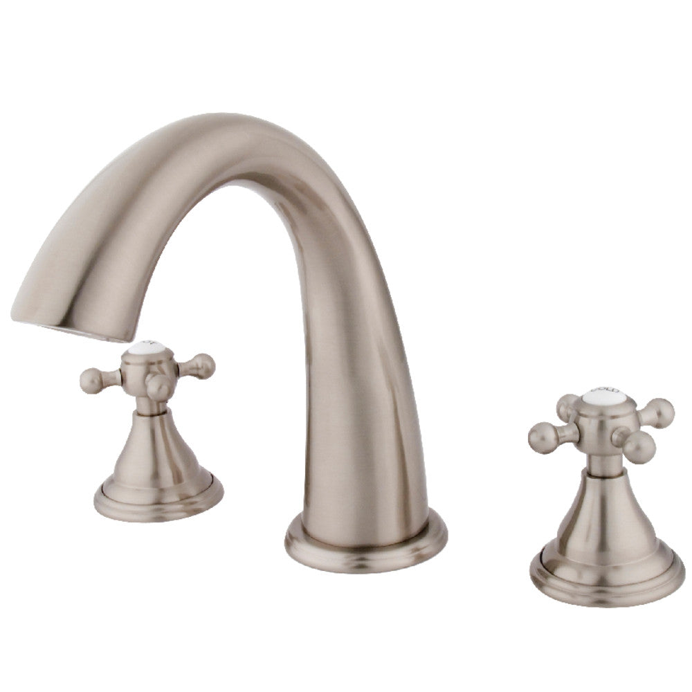 Kingston Brass KS5368BX Vintage Two-Handle Deck Mount Roman Tub Faucet, Brushed Nickel