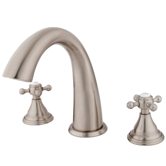 Kingston Brass KS5368BX Vintage Two-Handle Deck Mount Roman Tub Faucet, Brushed Nickel