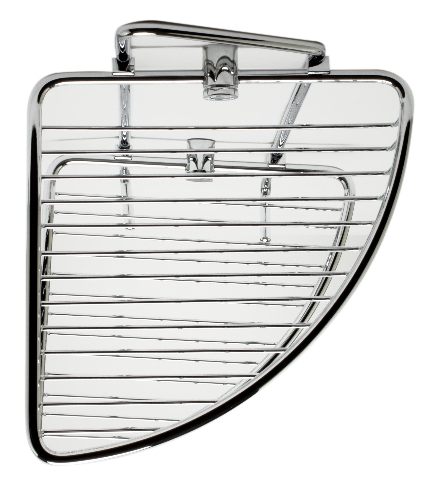 ALFI AB9532 Polished Chrome Corner Mounted Double Basket Shower Shelf Bathroom Accessory