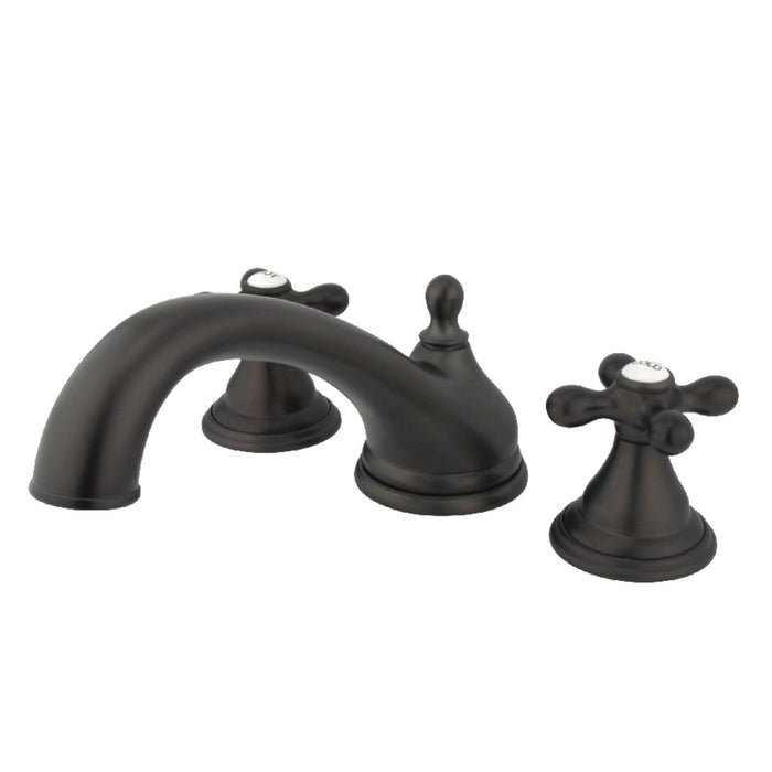Kingston Brass KS5535AX Vintage Two-Handle Deck Mount Roman Tub Faucet, Oil Rubbed Bronze