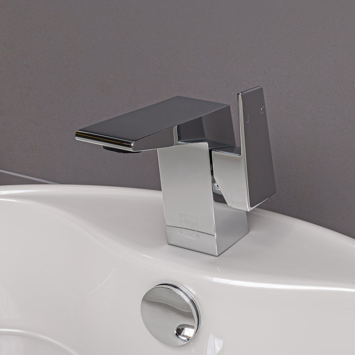 ALFI AB1470-PC Polished Chrome Modern Single Hole Bathroom Faucet
