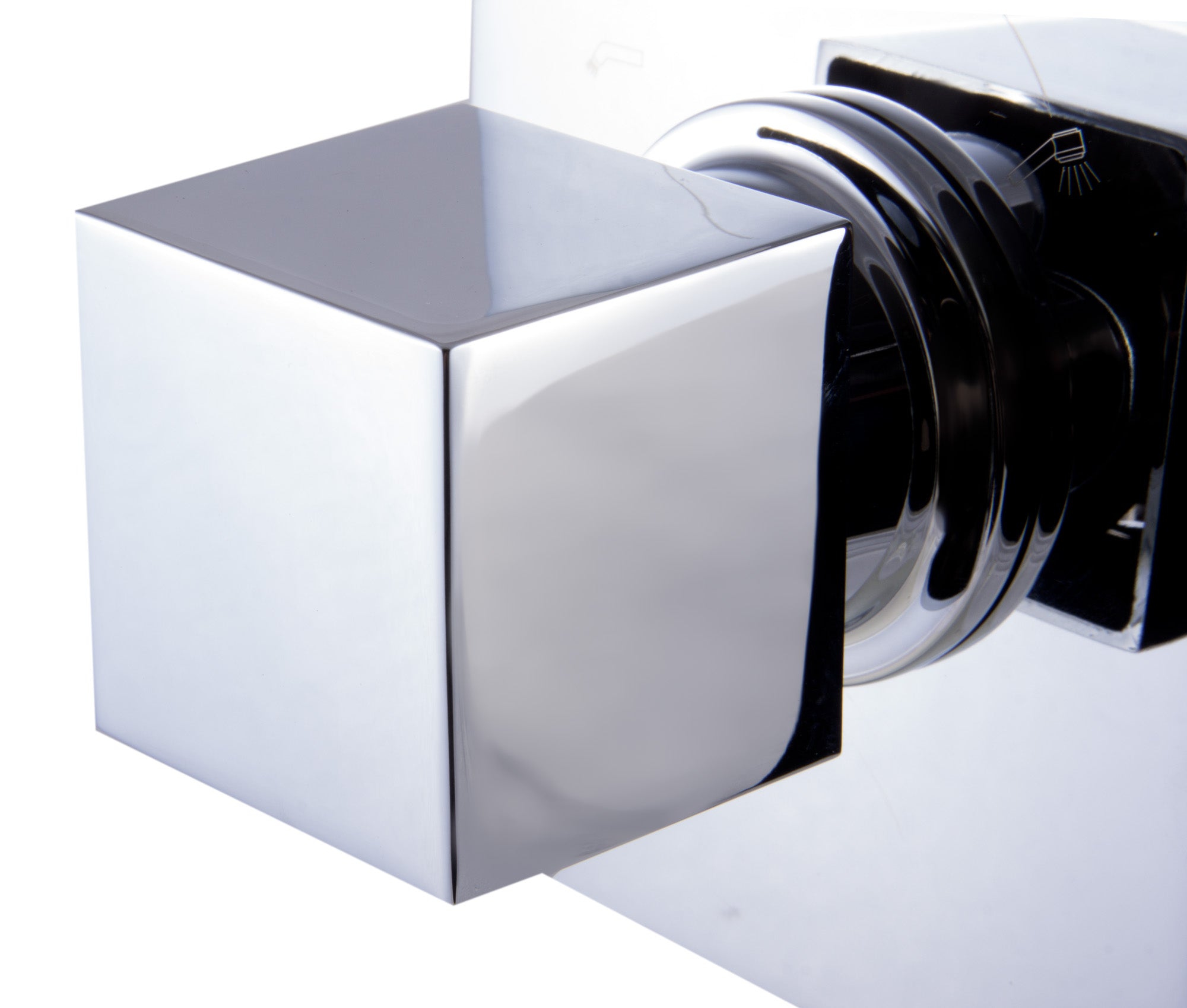 ALFI AB9209-PC Polished Chrome Modern Square 3 Way Shower Diverter