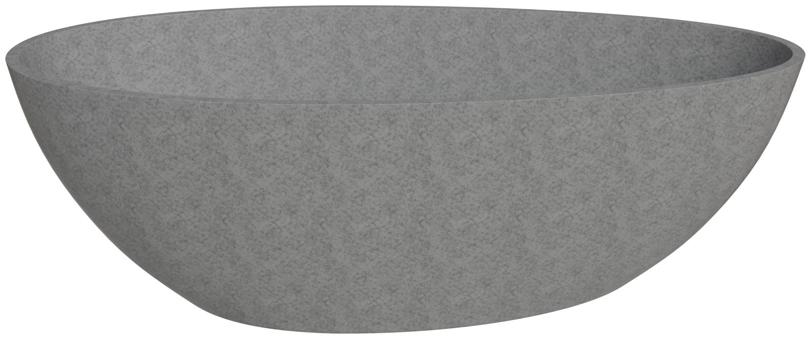 ALFI ABCO72TUB 72" Solid Concrete Tear Drop Freestanding Bathtub