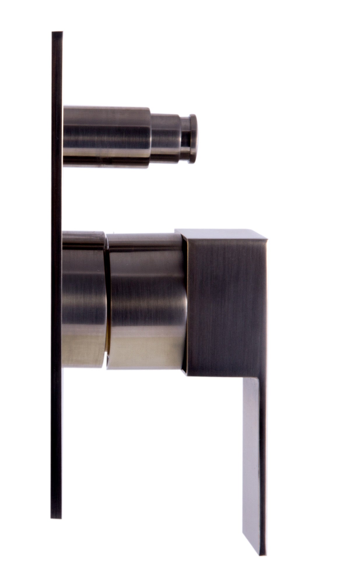 ALFI AB6801-BN Brushed Nickel Modern Square Pressure Balanced Shower Mixer with Diverter