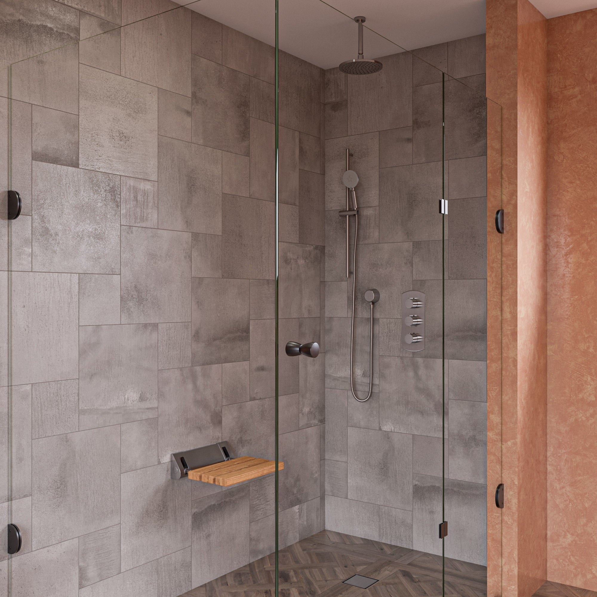 ALFI ABSA6R-BN Brushed Nickel 6" Round Ceiling Shower Arm