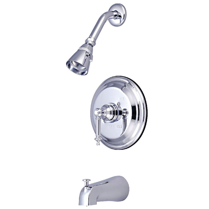 Kingston Brass KB2631TL Templeton Single-Handle Pressure Balanced Tub and Shower Faucet, Polished Chrome