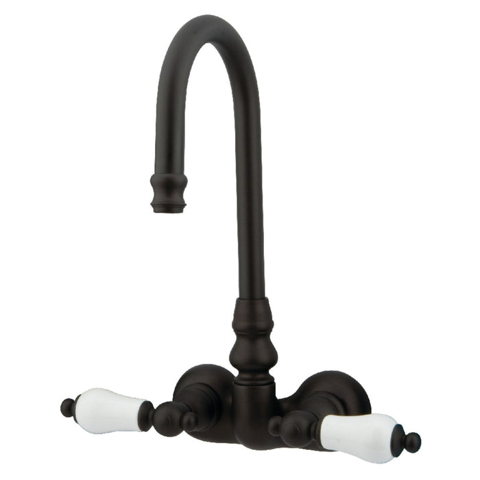 Kingston Brass CC75T5 Vintage 3-3/8-Inch Wall Mount Tub Faucet, Oil Rubbed Bronze
