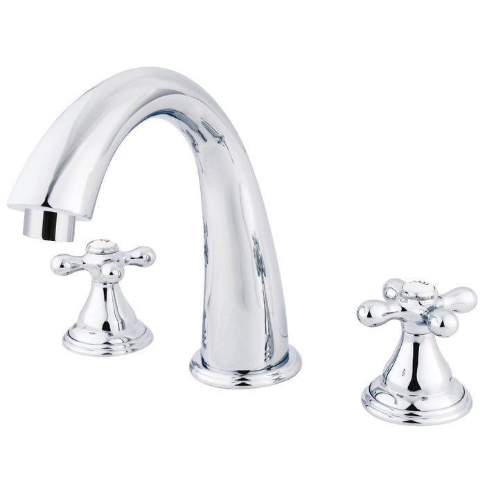 Kingston Brass KS5361AX Vintage Two-Handle Deck Mount Roman Tub Faucet, Polished Chrome