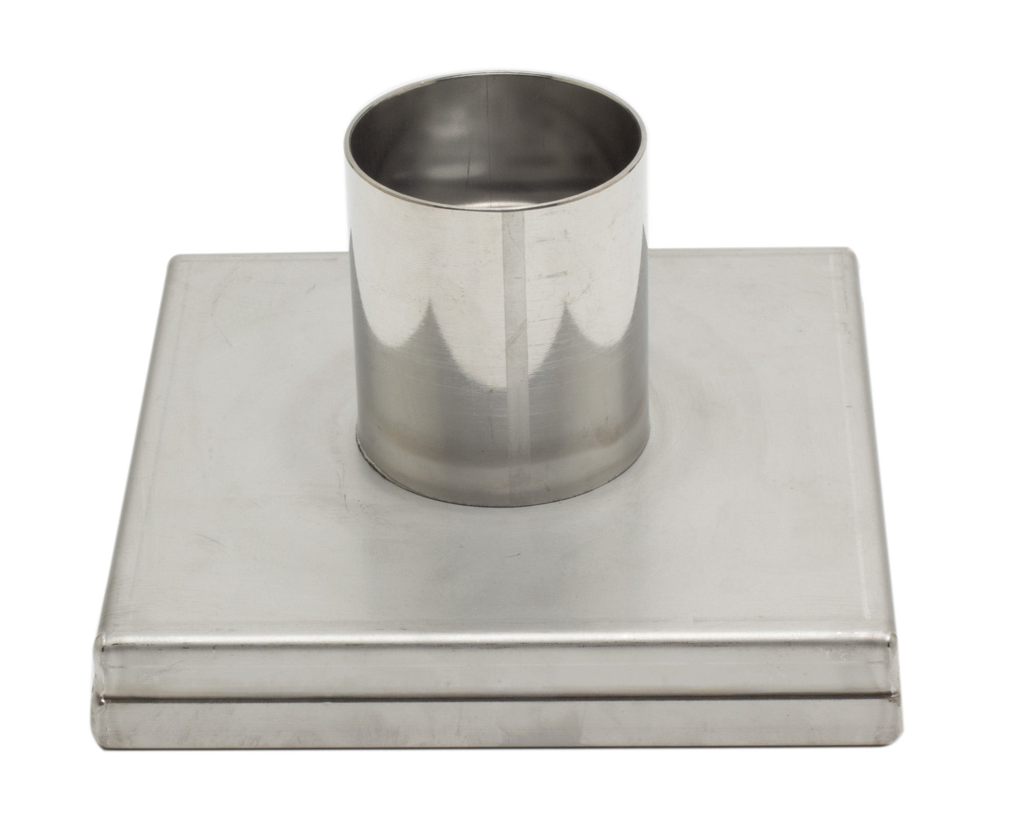 ALFI ABSD55D 5" x 5" Square Stainless Steel Shower Drain with Groove Lines