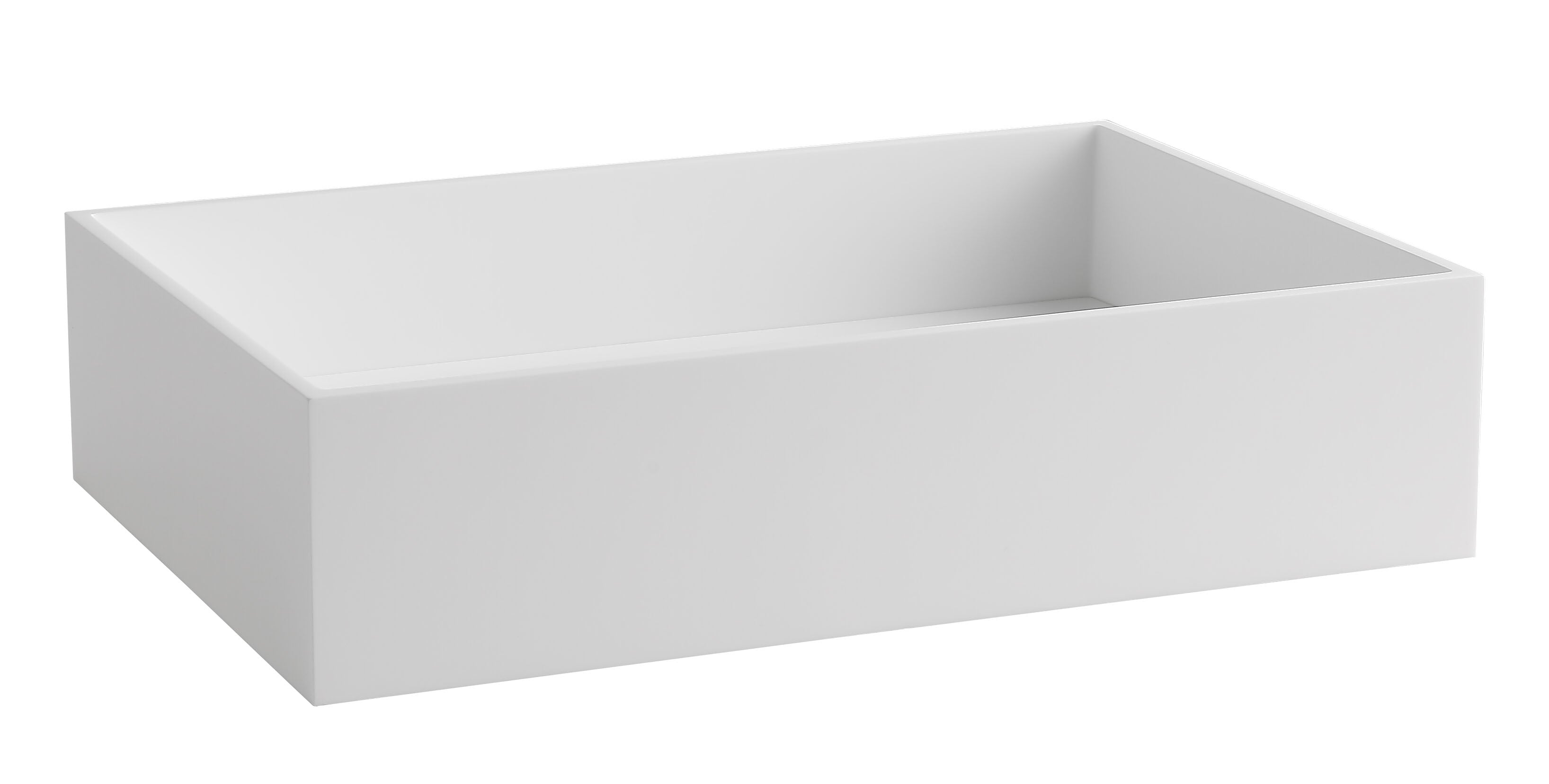 ALFI ABRS2014 20" x 14" White Matte Solid Surface Resin Sink