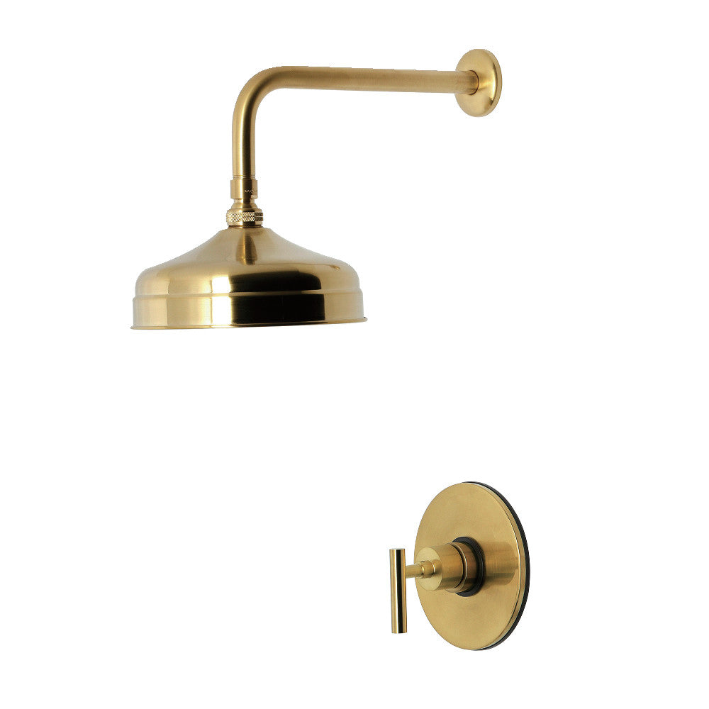 Kingston Brass KB6337CMLSO Manhattan Single-Handle Pressure Balanced Shower Faucet, Brushed Brass