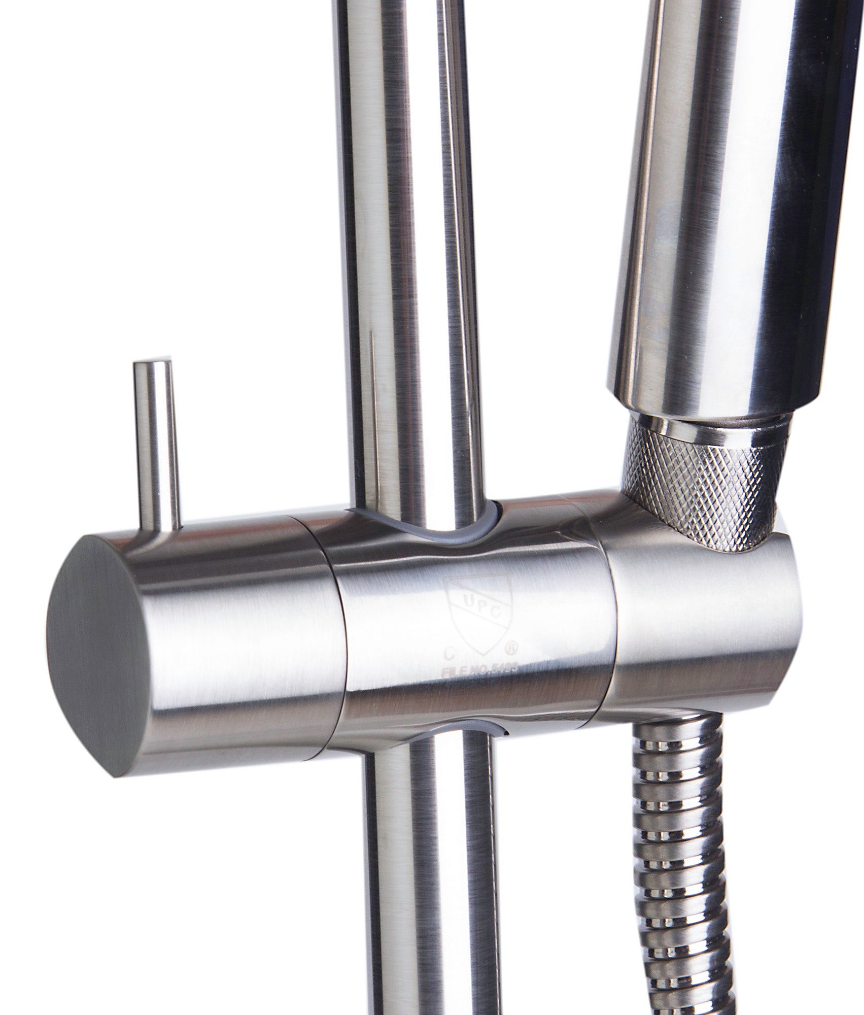 ALFI AB7938-BN Brushed Nickel Sliding Rail Hand Held Shower Head Set with Hose