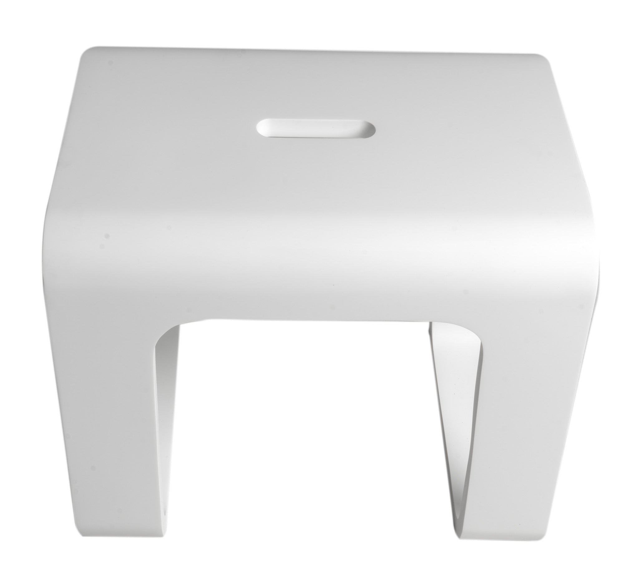 ALFI ABST99 White Matte Solid Surface Resin Bathroom / Shower Stool