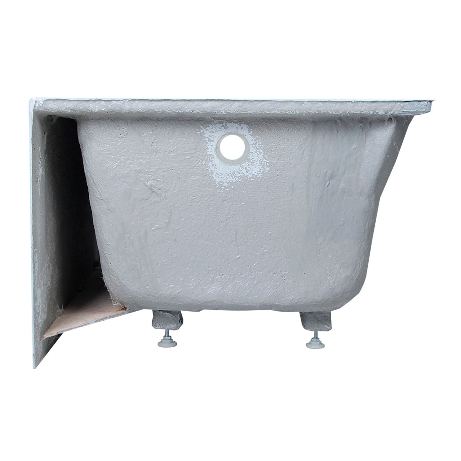 Aqua Eden VTDE483222R 48" Acrylic Rectangular 3-Wall Alcove Tub, Right Hand Drain Hole, Glossy White
