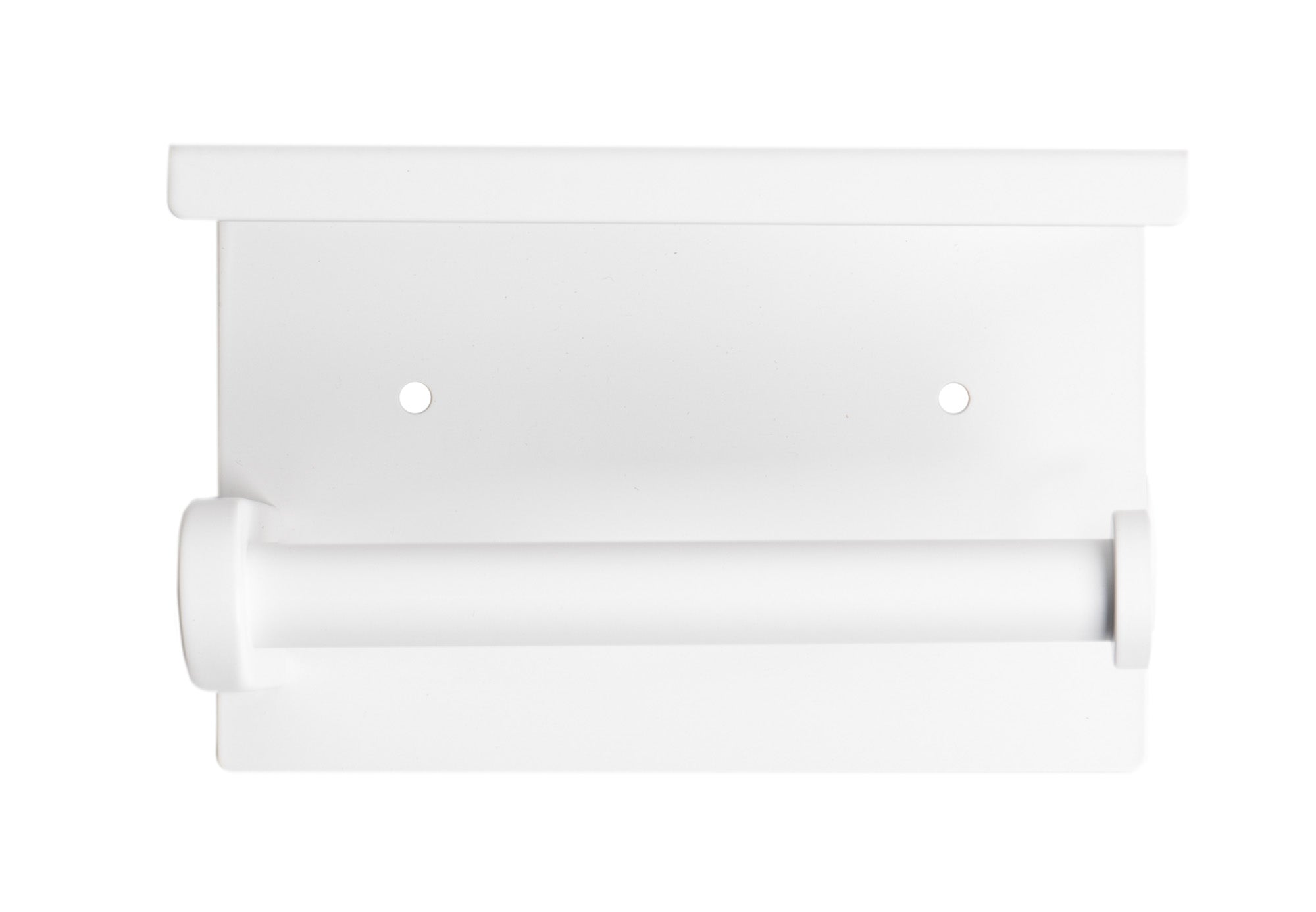 ALFI ABTPC66-W White Matte Stainless Steel Toilet Paper Holder with Shelf