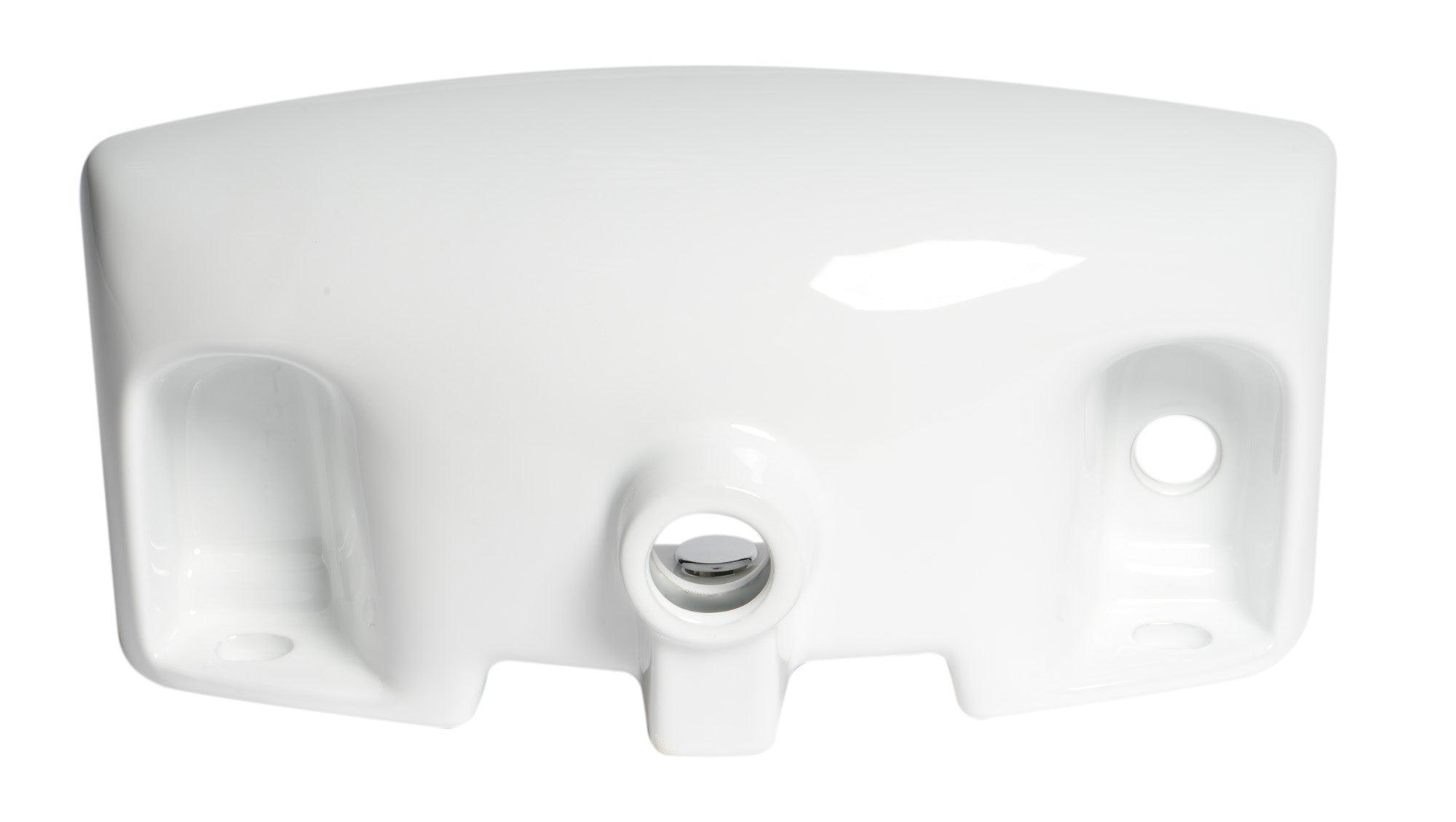 ALFI ABC115 White 20" Small Wall Mounted Ceramic Sink with Faucet Hole