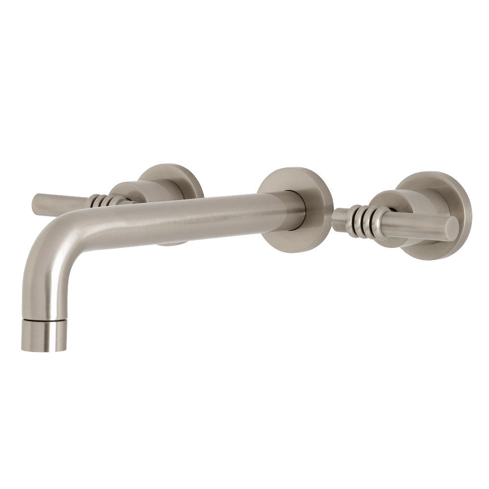 Kingston Brass KS8028ML Milano Two-Handle Wall Mount Roman Tub Faucet, Brushed Nickel