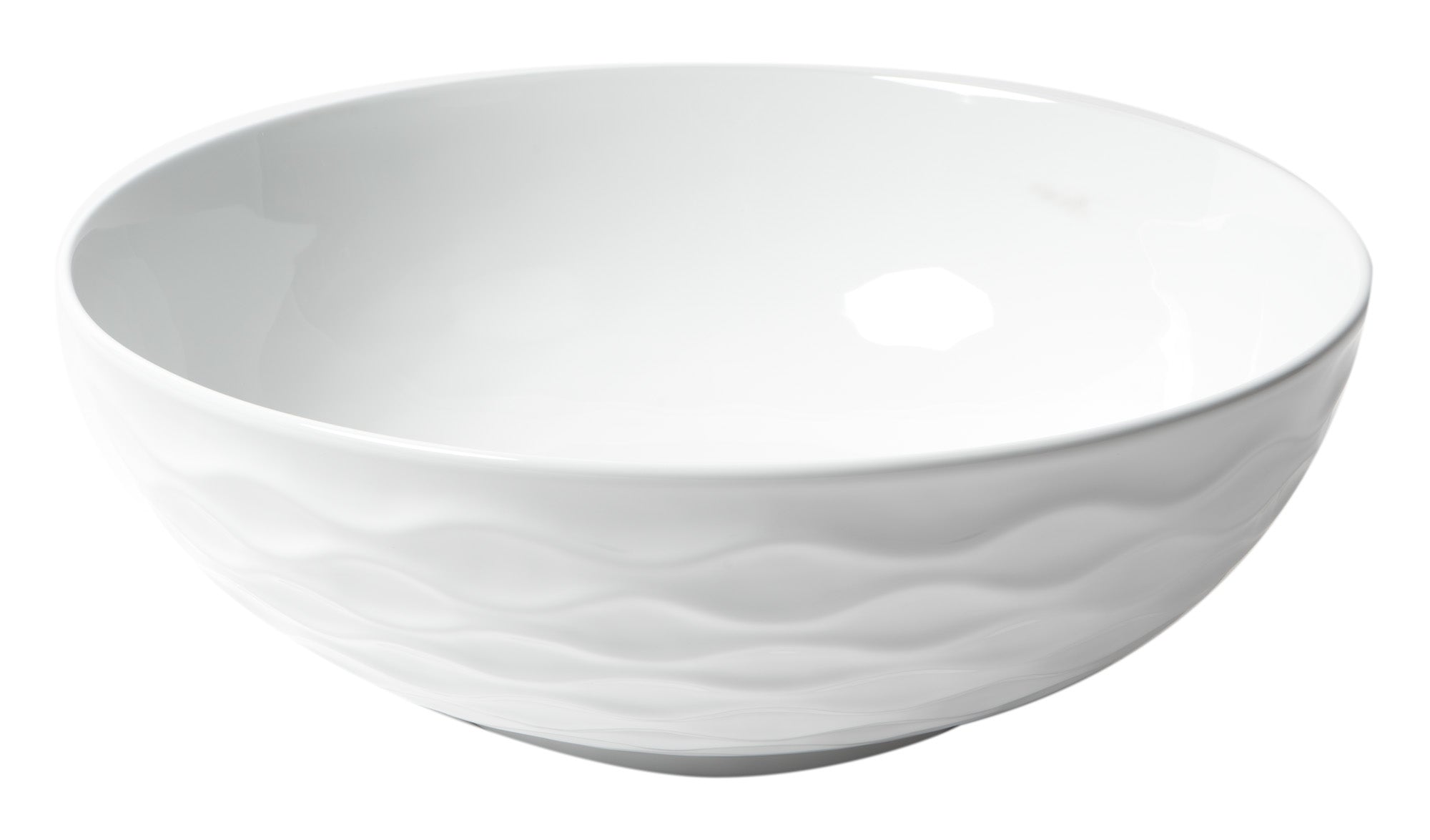ALFI ABC909 White 17" Decorative Round Vessel Above Mount Ceramic Sink
