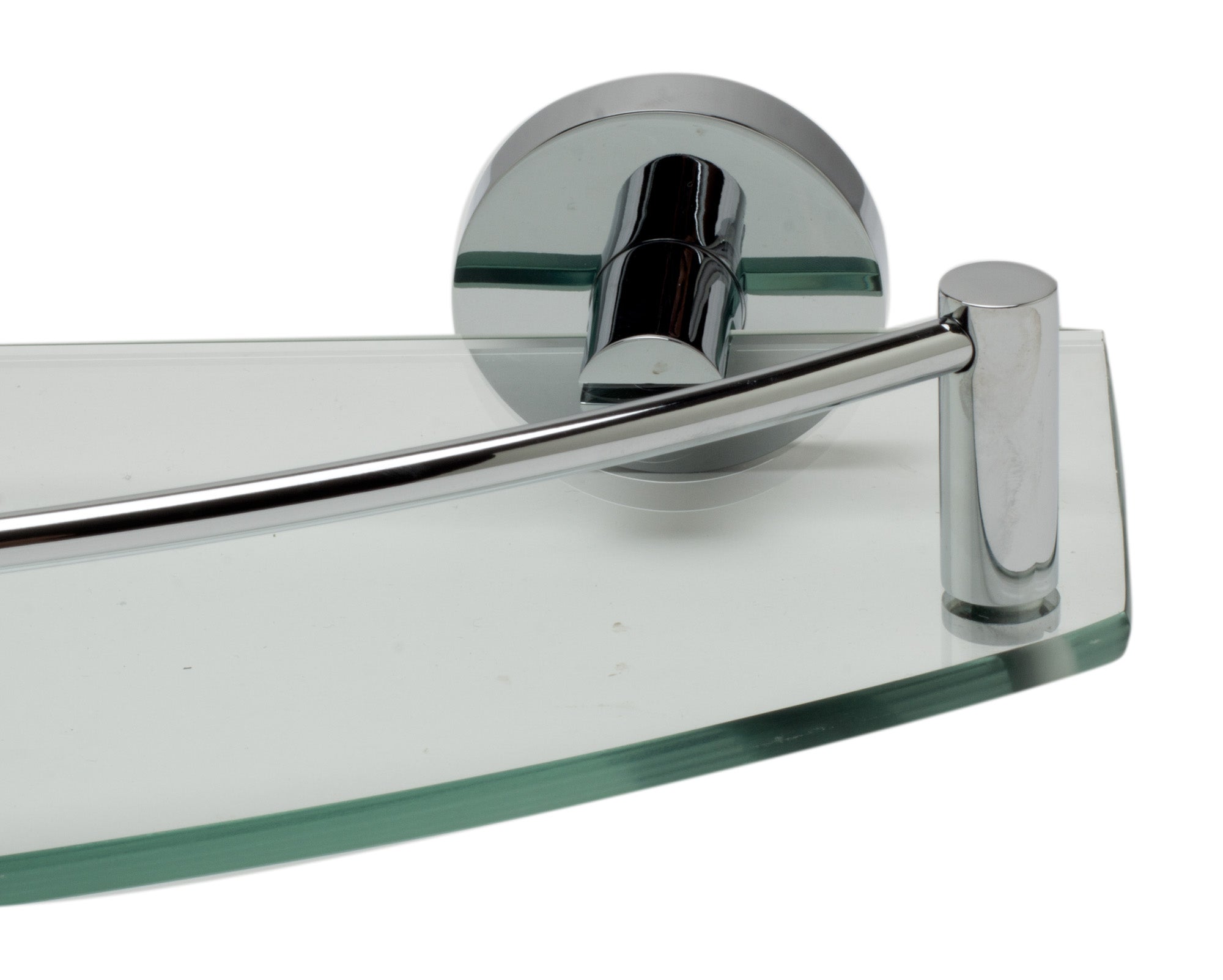 ALFI AB9547 Polished Chrome Wall Mounted Glass Shower Shelf Bathroom Accessory