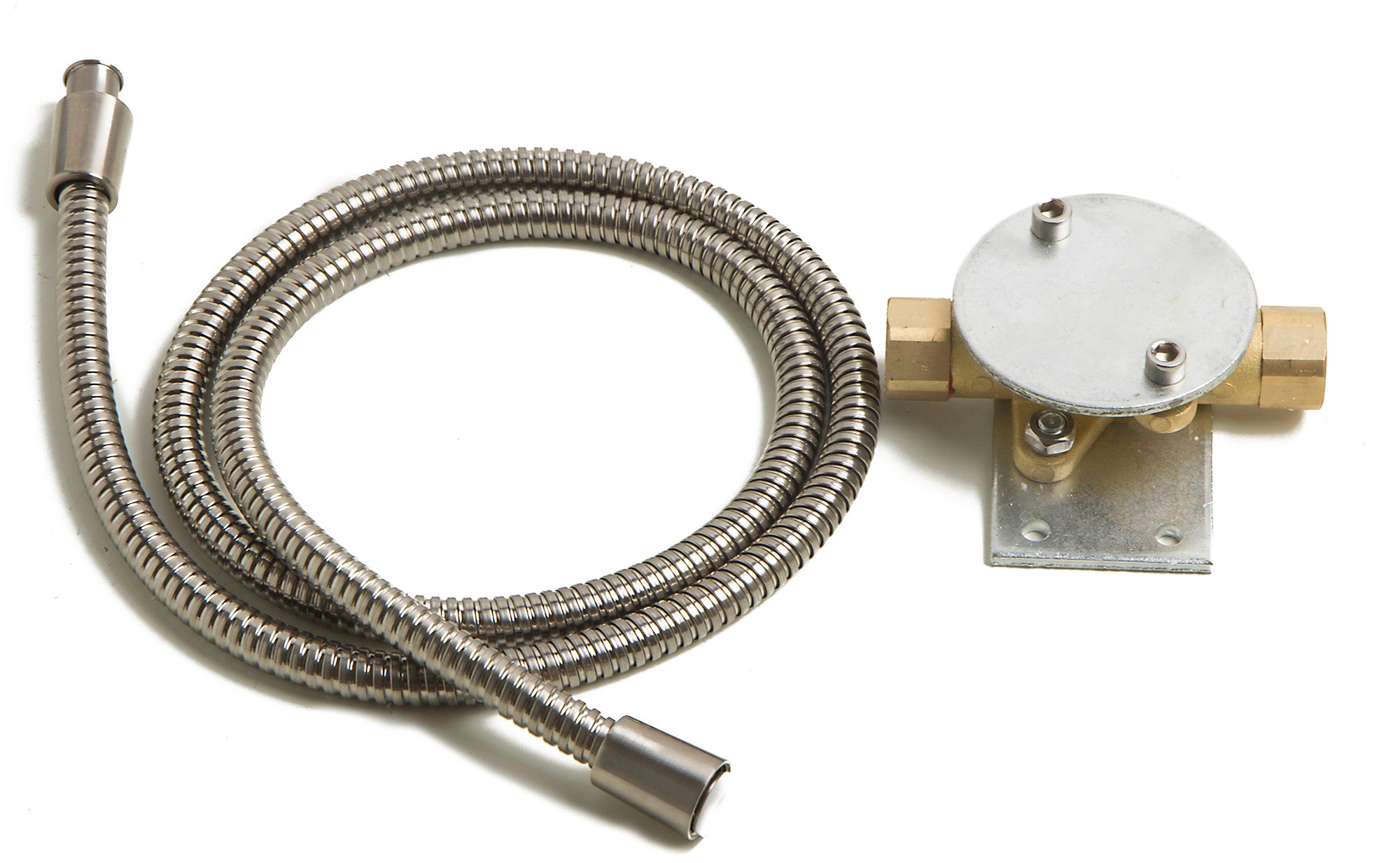 ALFI AB2758-BN Brushed Nickel Floor Mounted Tub Filler + Mixer /w additional Hand Held Shower Head
