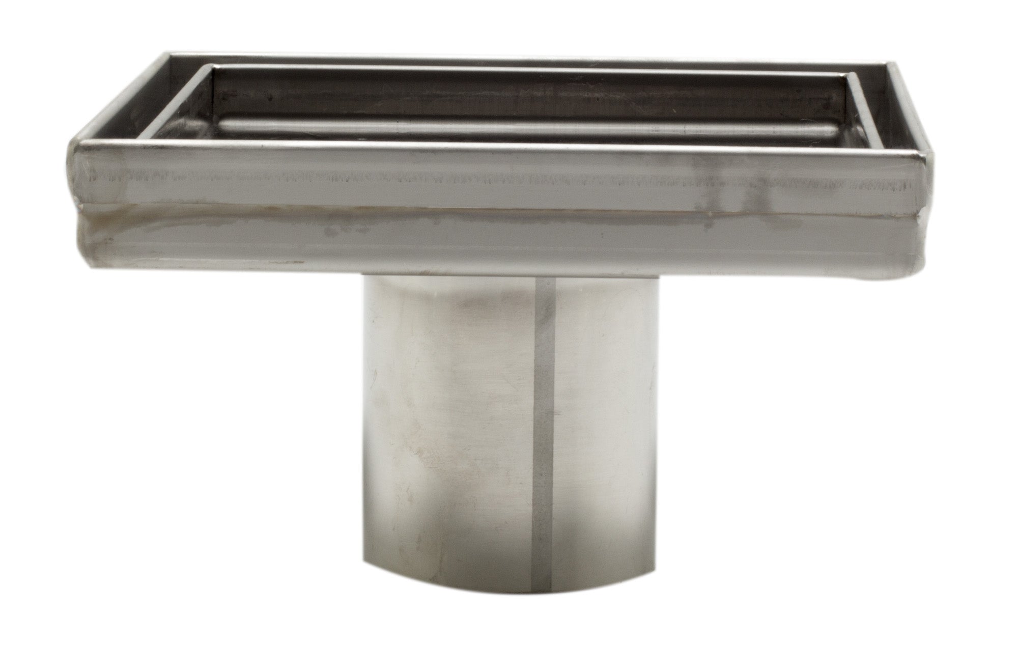 ALFI ABSD55A 5" x 5" Modern Square Stainless Steel Shower Drain w/o Cover