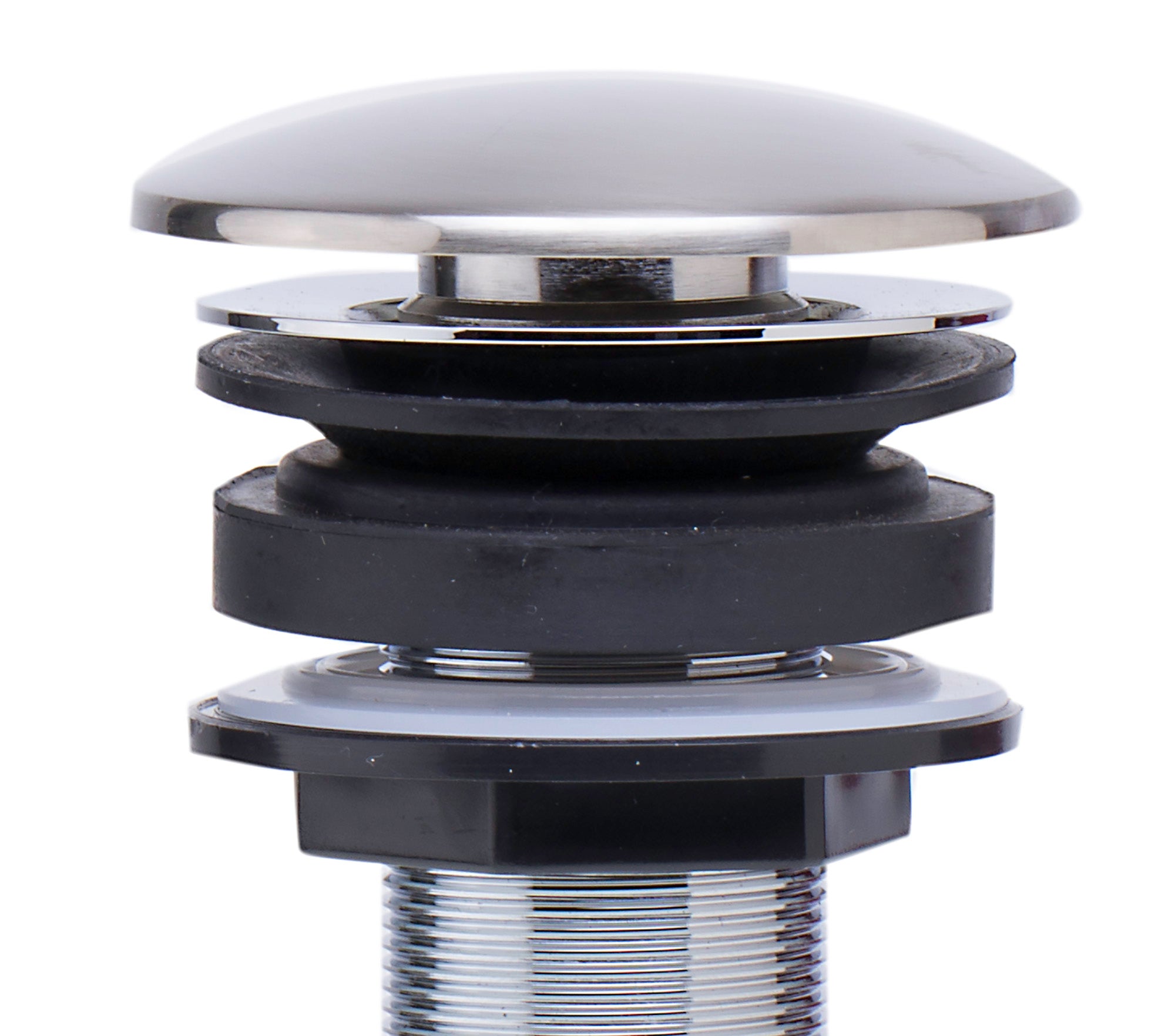 ALFI AB9055-BN Brushed Nickel Pop Up Drain for Bathroom Sink without Overflow