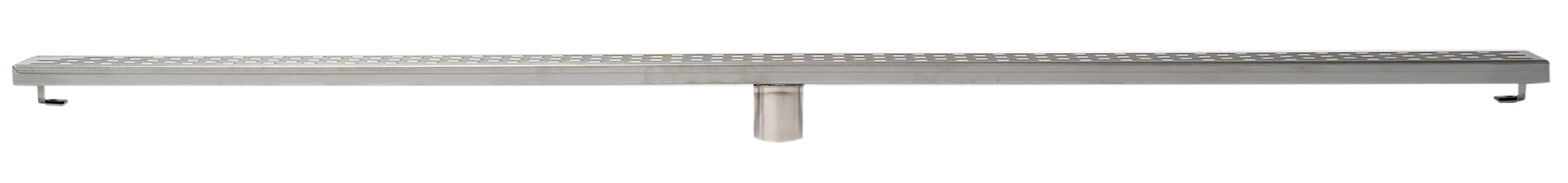 ALFI ABLD59C-BSS 59" Brushed Stainless Steel Linear Shower Drain with Groove Holes