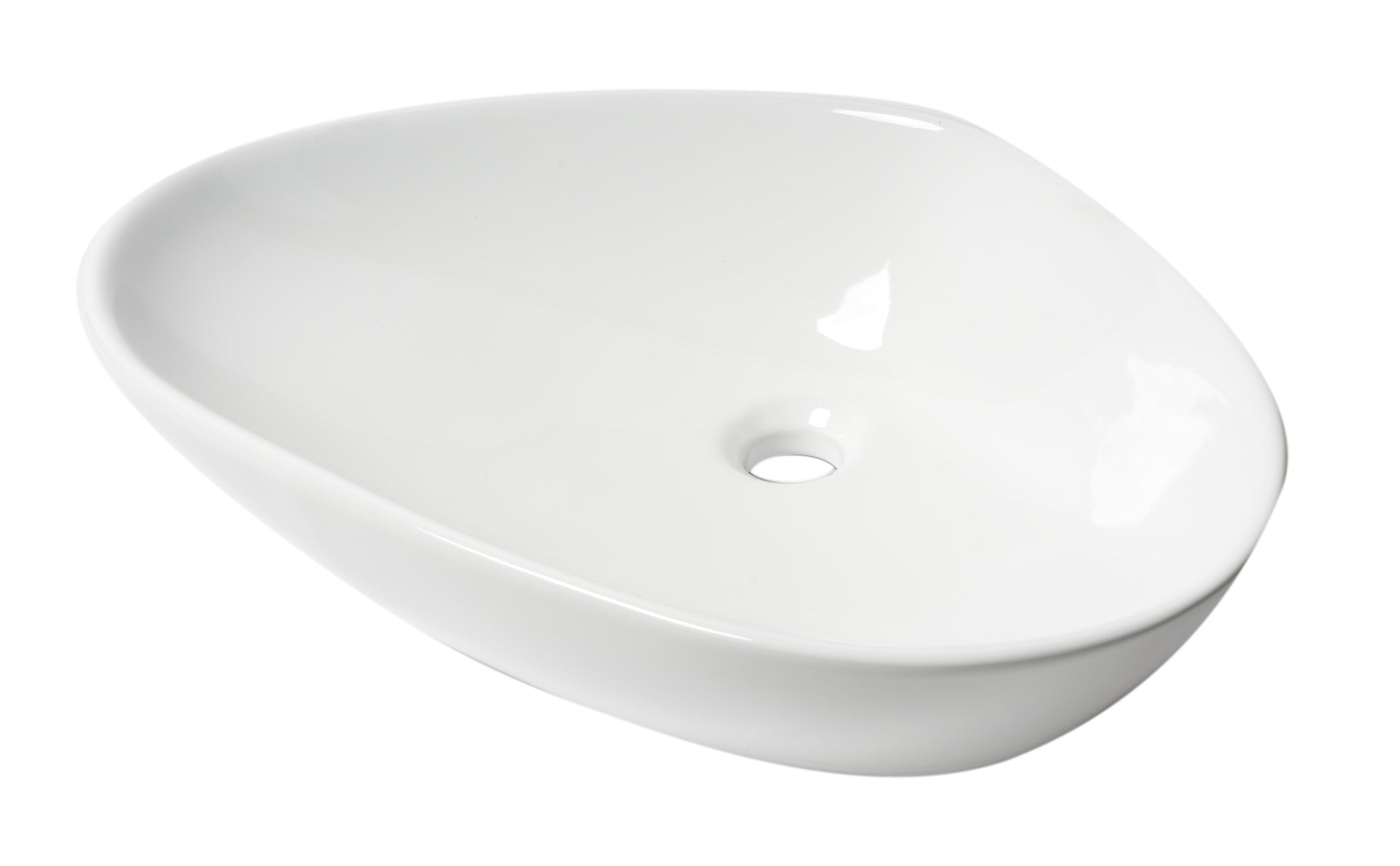 ALFI ABC914 White 23" Fancy Above Mount Ceramic Sink