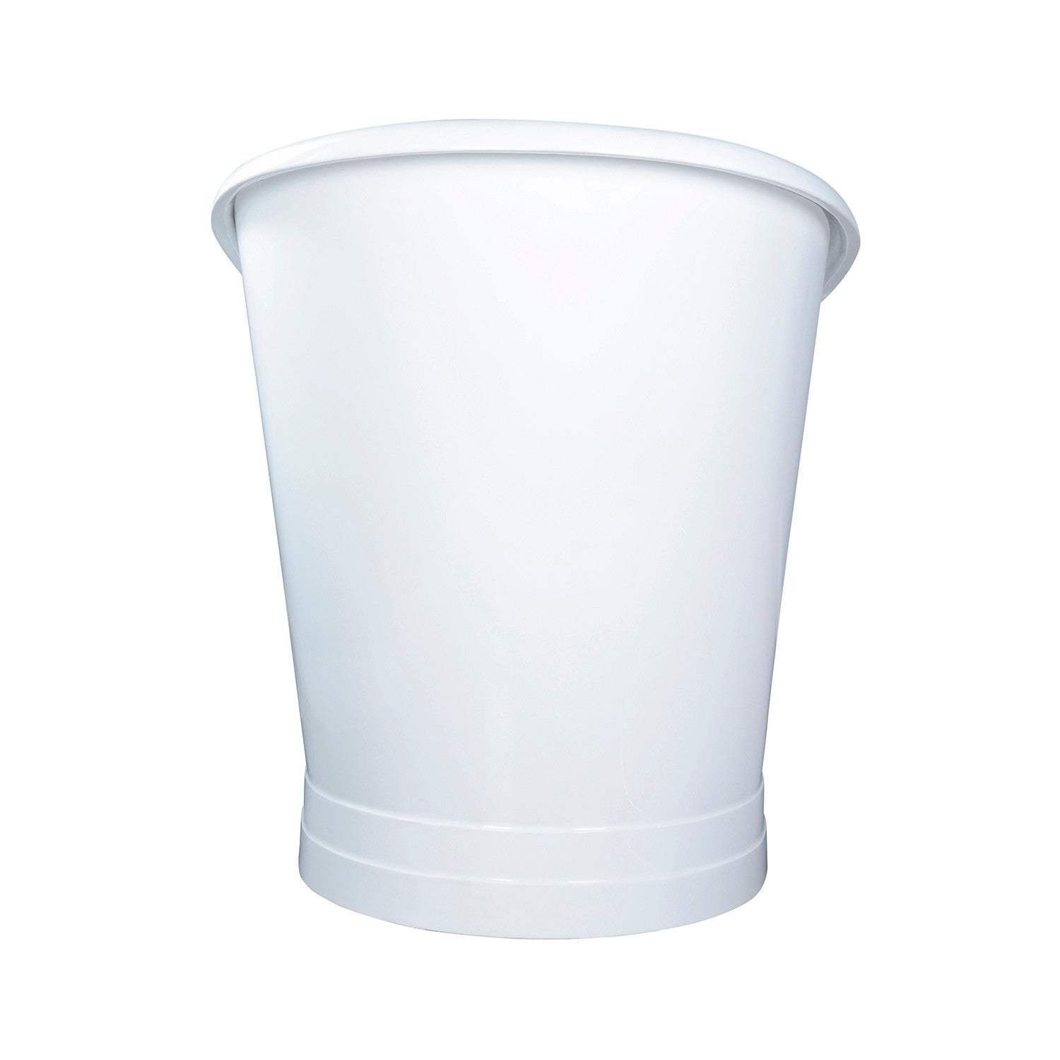Kingston Brass VCTND513029 51" Cast Iron D-Shaped Single Slipper Pedestal Tub (No Faucet Drillings), White