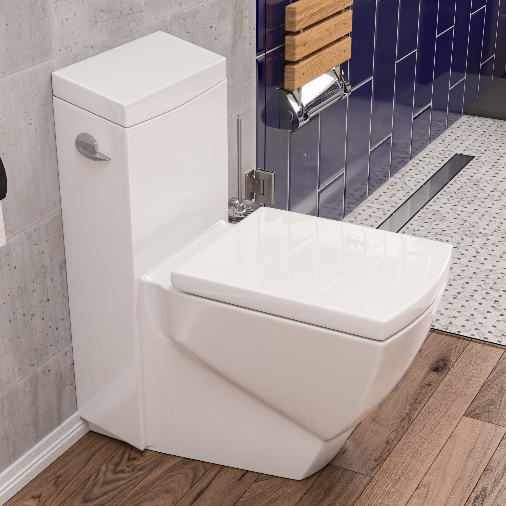 ALFI ABLD36B-BSS 36" Modern Brushed Stainless Steel Linear Shower Drain with Solid Cover