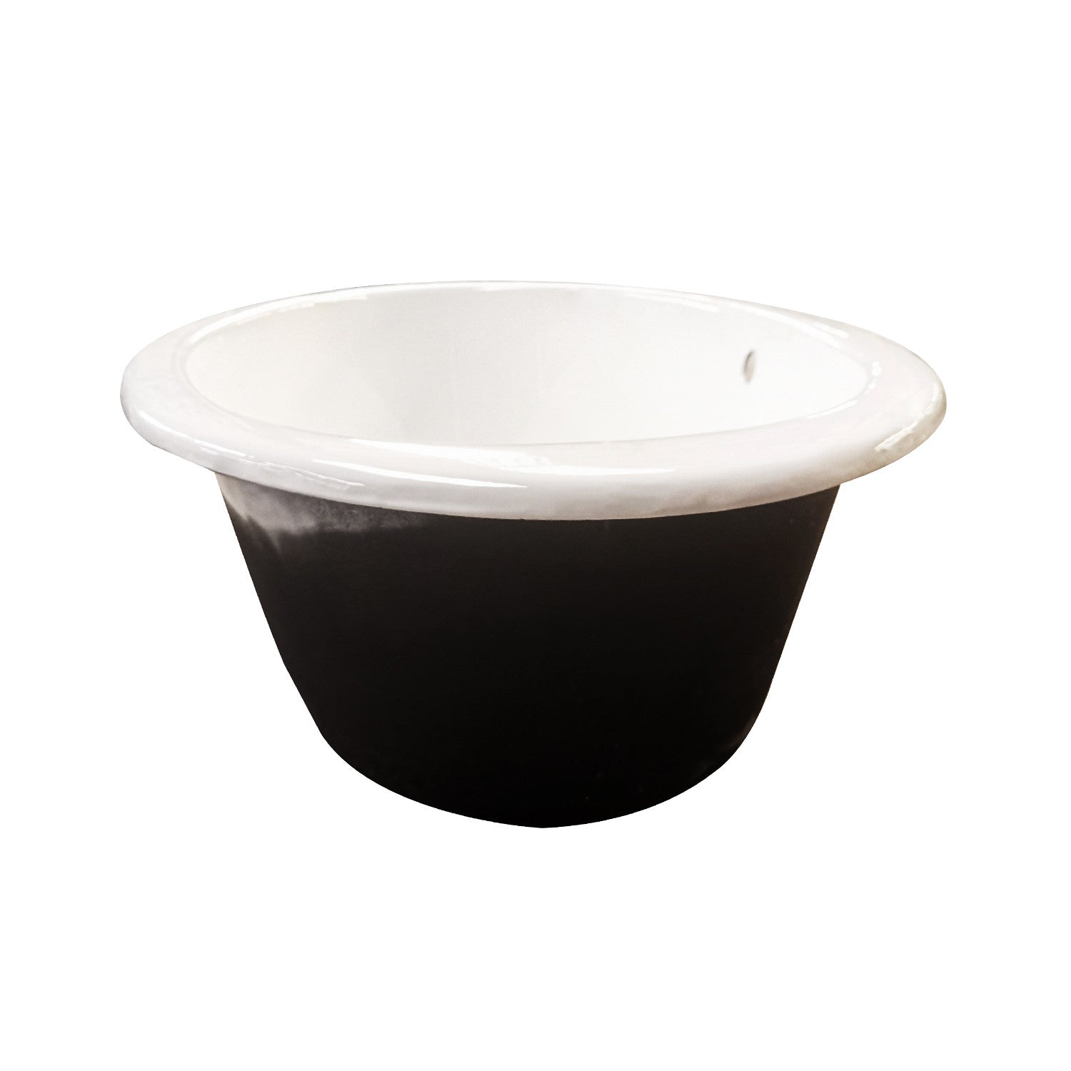 Aqua Eden VCTPN573217 57" Cast Iron Oval Drop-In Tub with Center Drain, White