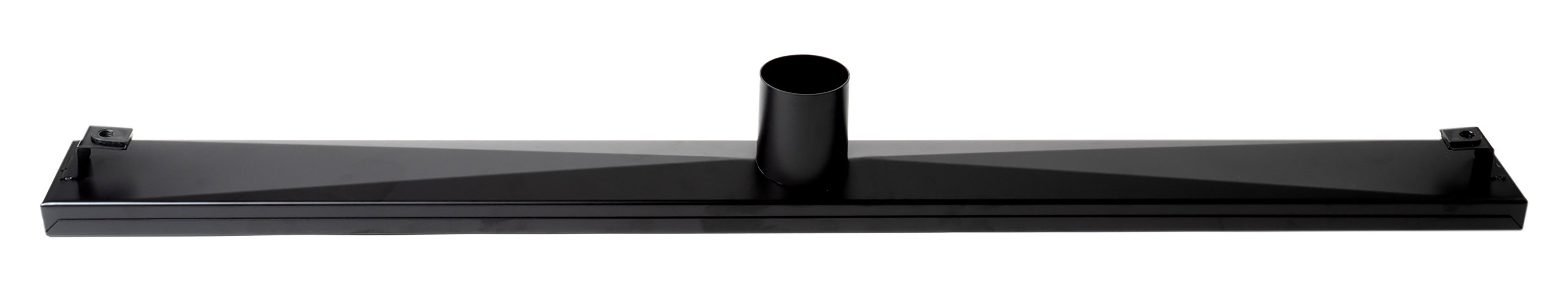 ALFI ABLD32C-BM 32" Black Matte Stainless Steel Linear Shower Drain with Groove Holes