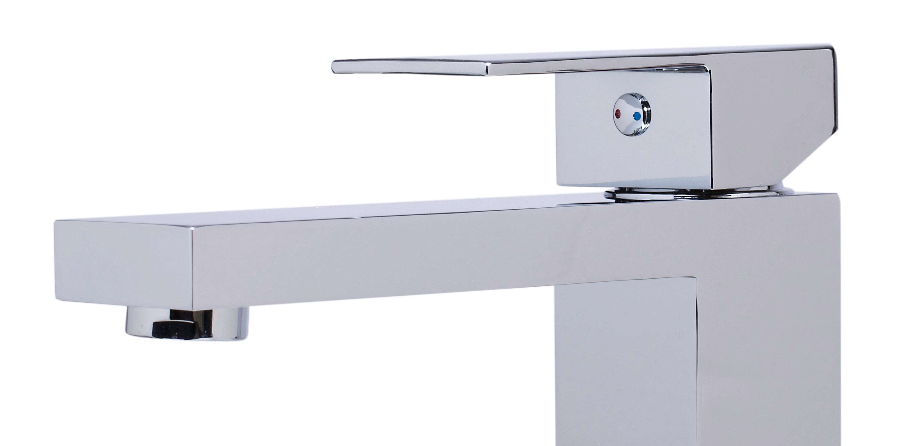 ALFI AB1129-PC Polished Chrome Tall Square Single Lever Bathroom Faucet