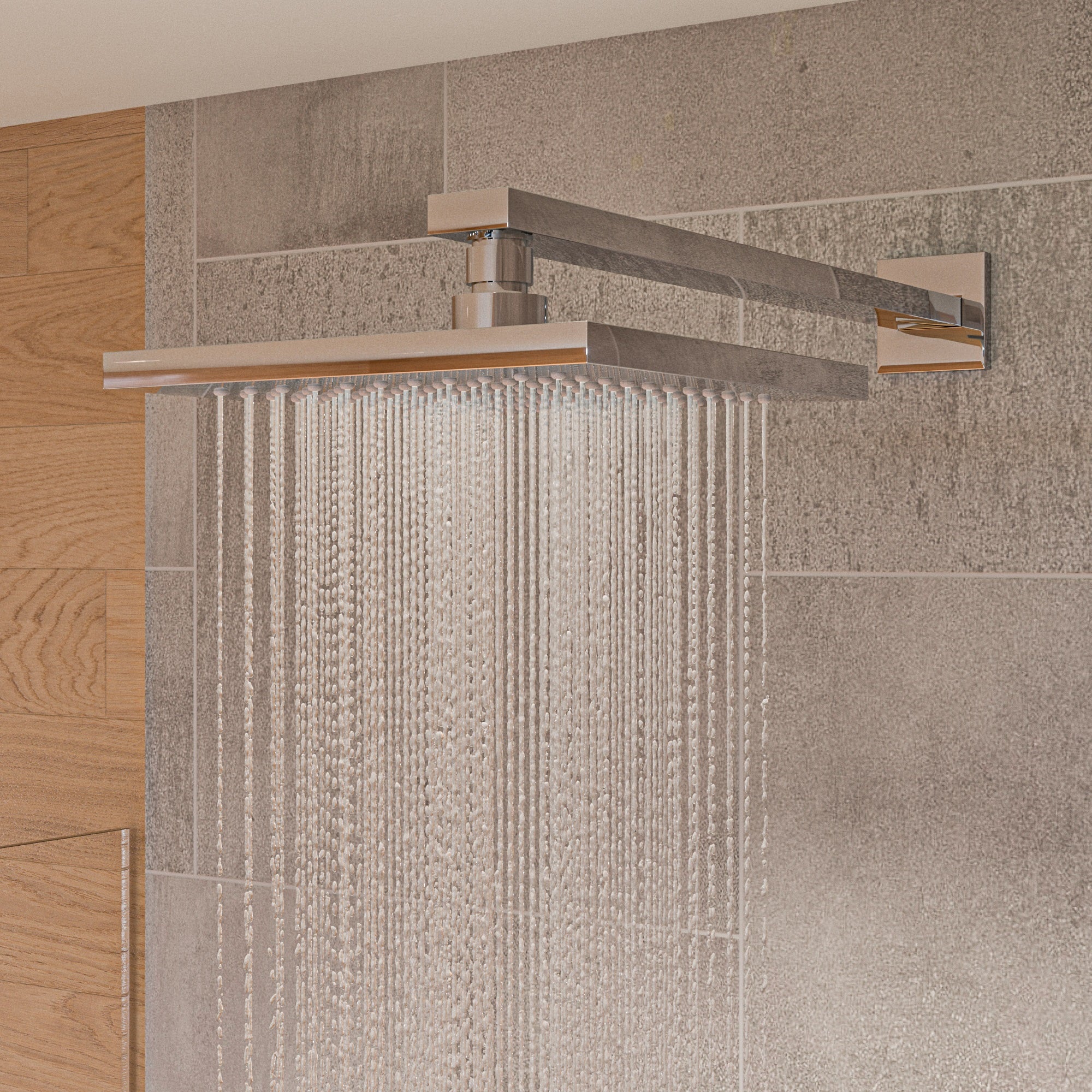 ALFI AB2287-PC Polished Chrome 3 Way Thermostatic Shower Set with Body Sprays