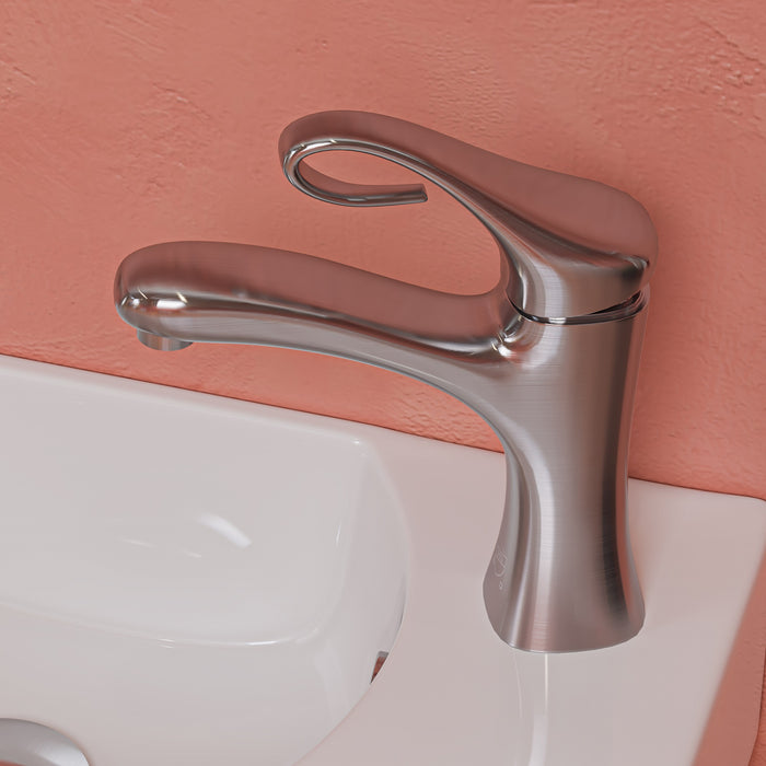 ALFI AB1295-BN Brushed Nickel Single Lever Bathroom Faucet