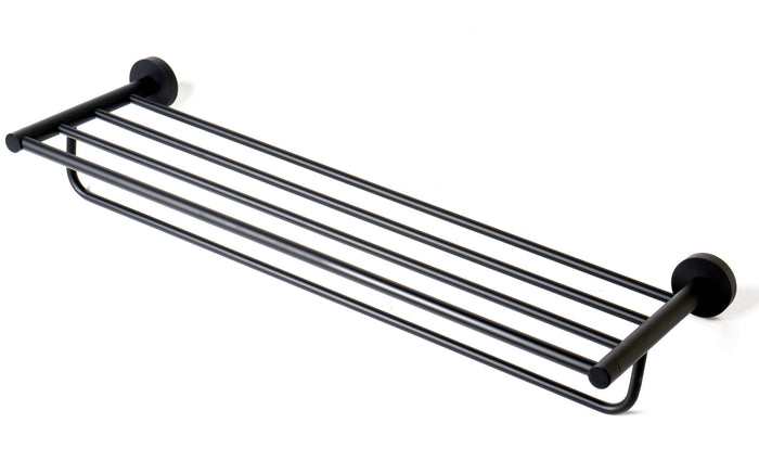 ALFI AB9538-BM Black Matte 26" Towel Bar & Shelf