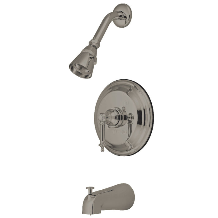 Kingston Brass KB2638TL Templeton Single-Handle Pressure Balanced Tub and Shower Faucet, Brushed Nickel