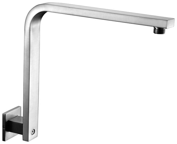 ALFI AB12GSW-BN Brushed Nickel 12" Square Raised Wall Mounted Shower Arm