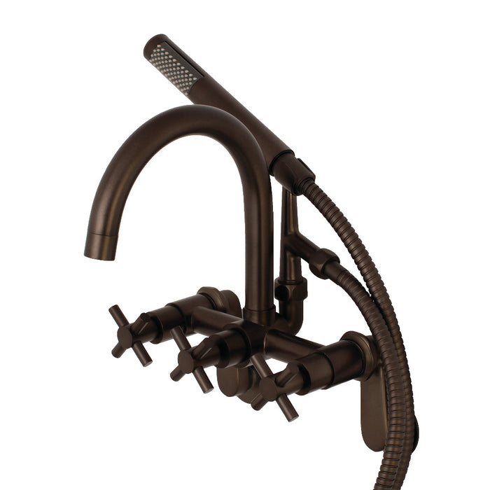 Aqua Vintage AE8155DX Concord 7-Inch Adjustable Wall Mount Tub Faucet, Oil Rubbed Bronze