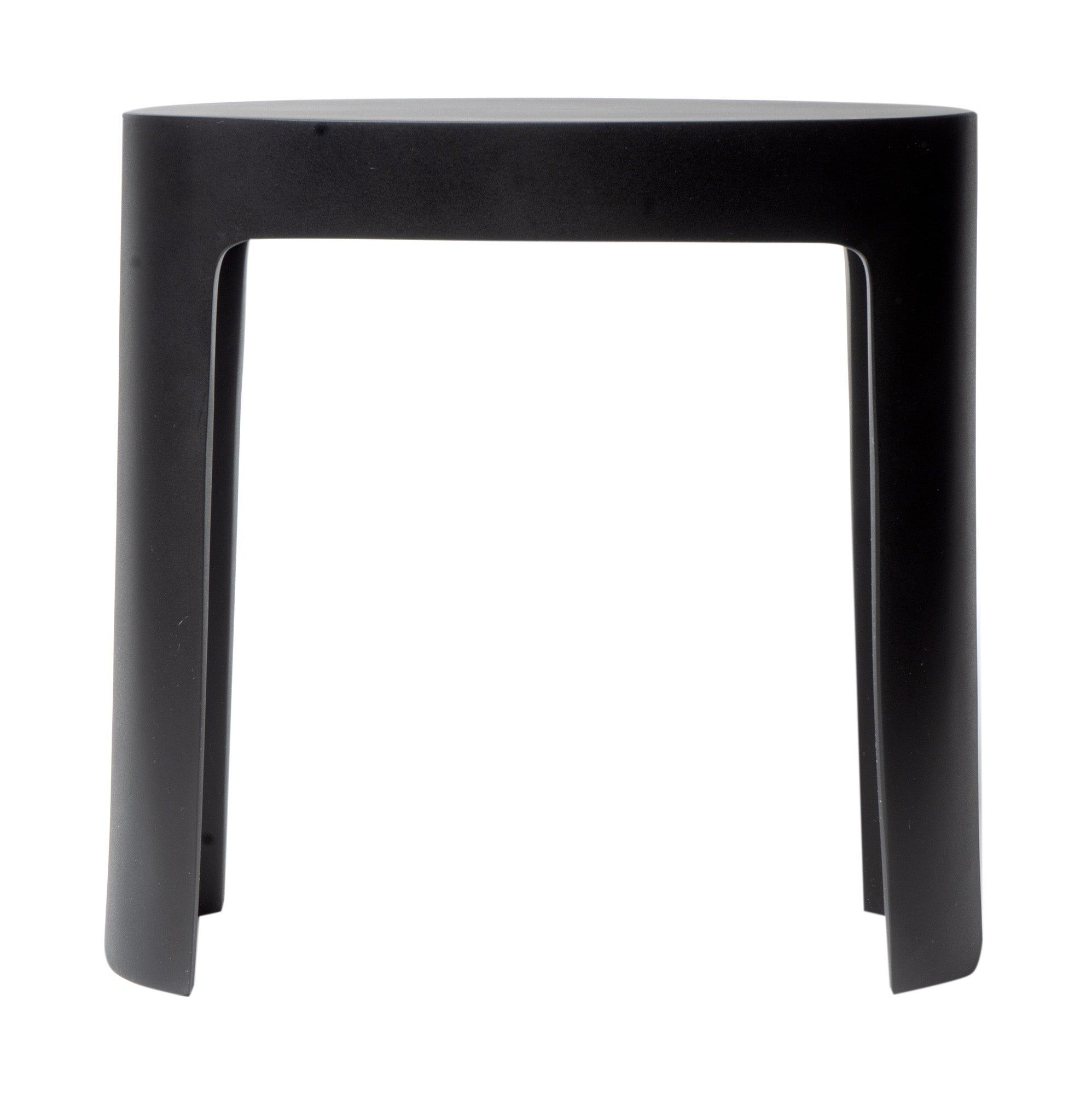 ALFI ABST66BM Black Matte Solid Surface Resin Bathroom / Shower Stool