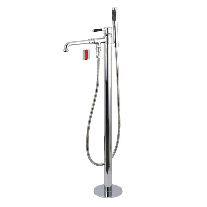 Kingston Brass KS7031DKL Kaiser Freestanding Tub Faucet with Hand Shower, Polished Chrome