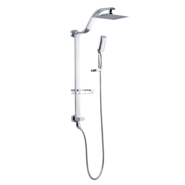 PULSE ShowerSpas Chrome Shower System - Monaco Shower System - Bathroom Design Center